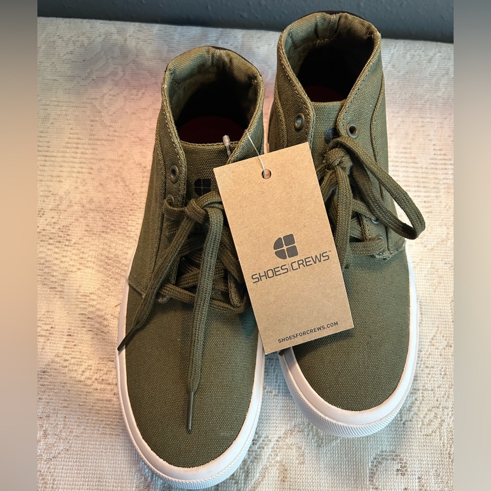 Shoes For Crews Olive High-Top Sneakers